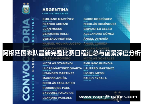 阿根廷国家队最新完整比赛日程汇总与前景深度分析